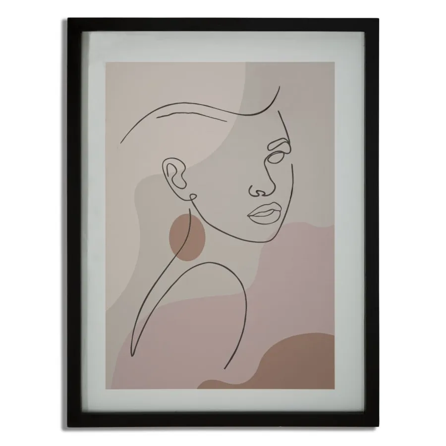DRUK Z RAMKĄ FACE -C- 35X2X47 cm
